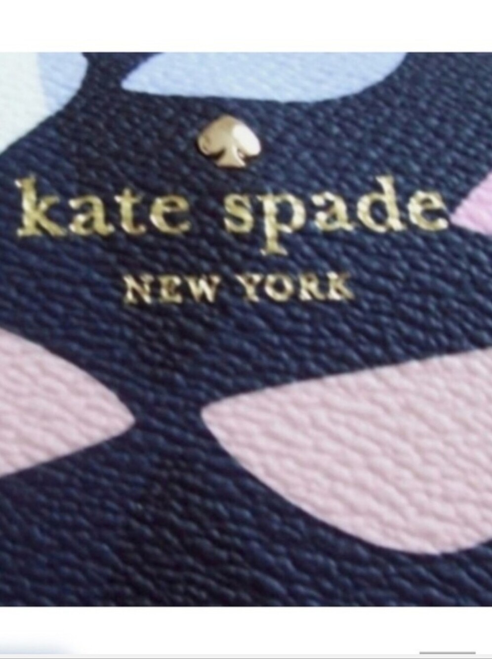 Kate Spade Crossbody Bag with Navy Blue & Pink Petal Print - Picture 6 of 8